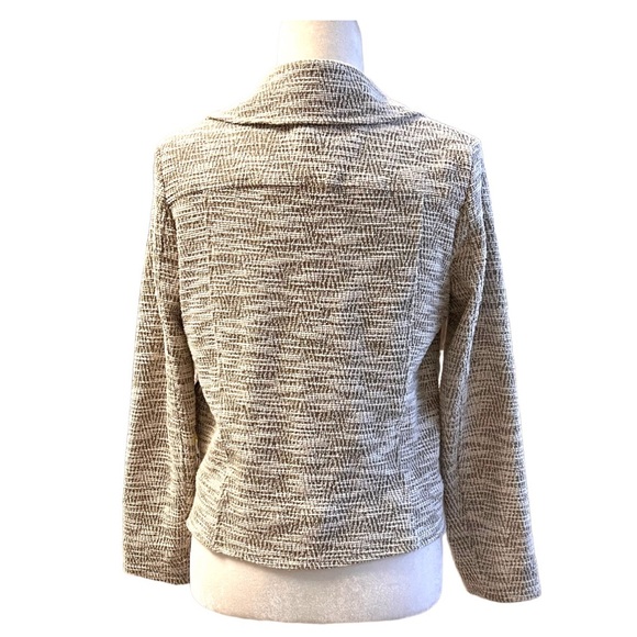 Max Studio Tweed Moto Zip Jacket Small - Picture 5 of 7